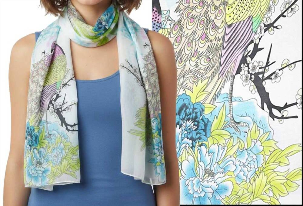 NEW MAGIC SCARF women's silky dress scarf in multicolor
